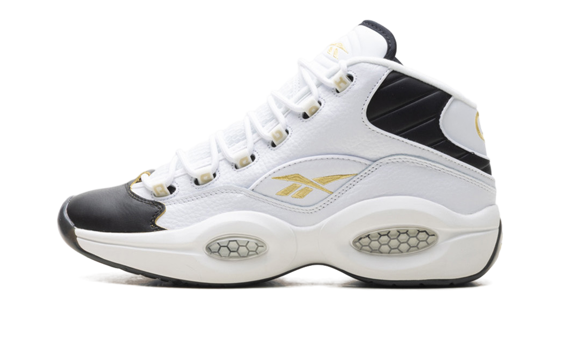 Question Mid "Toe" White/Black/Gold  EF7599