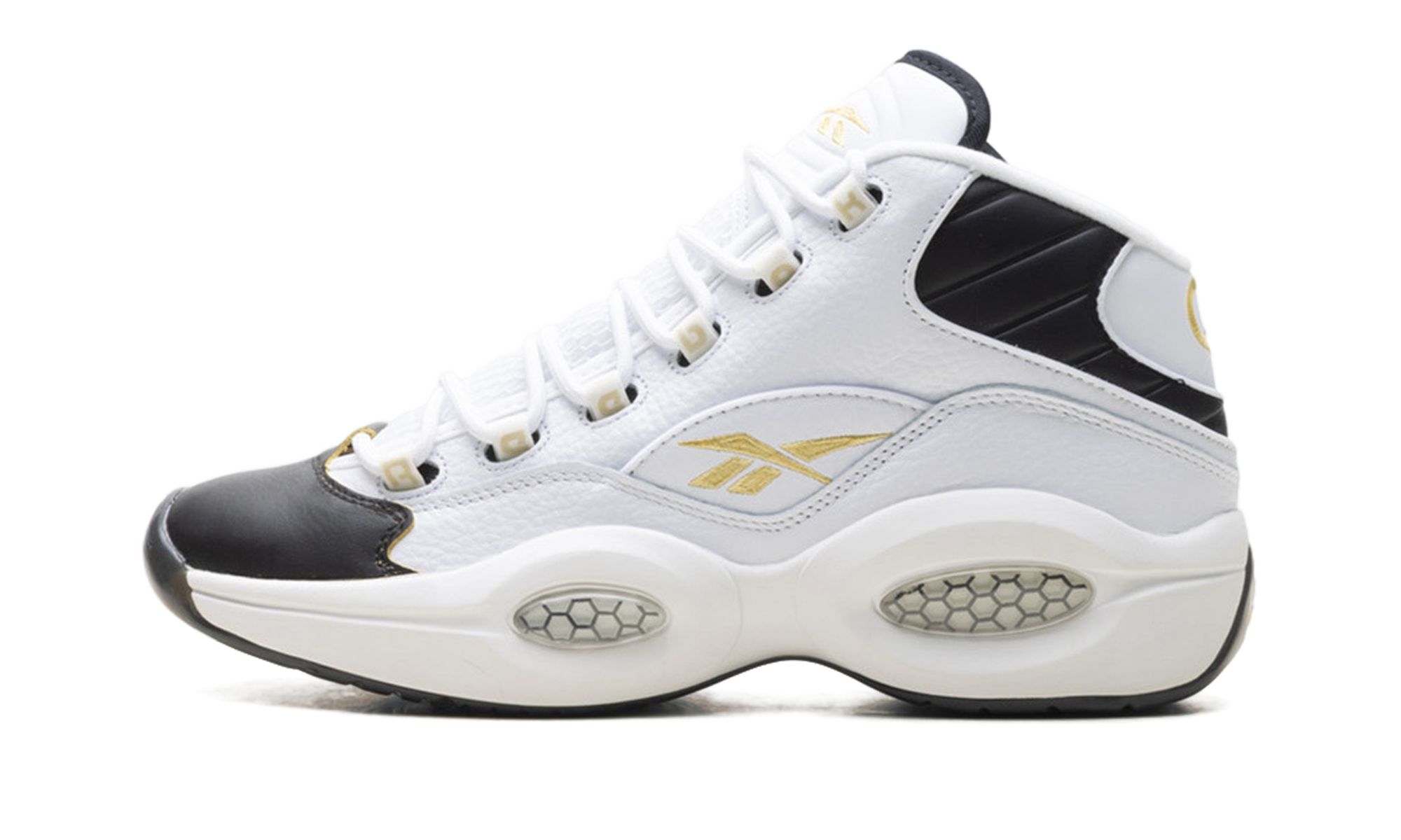 Question Mid "Toe" White/Black/Gold  EF7599