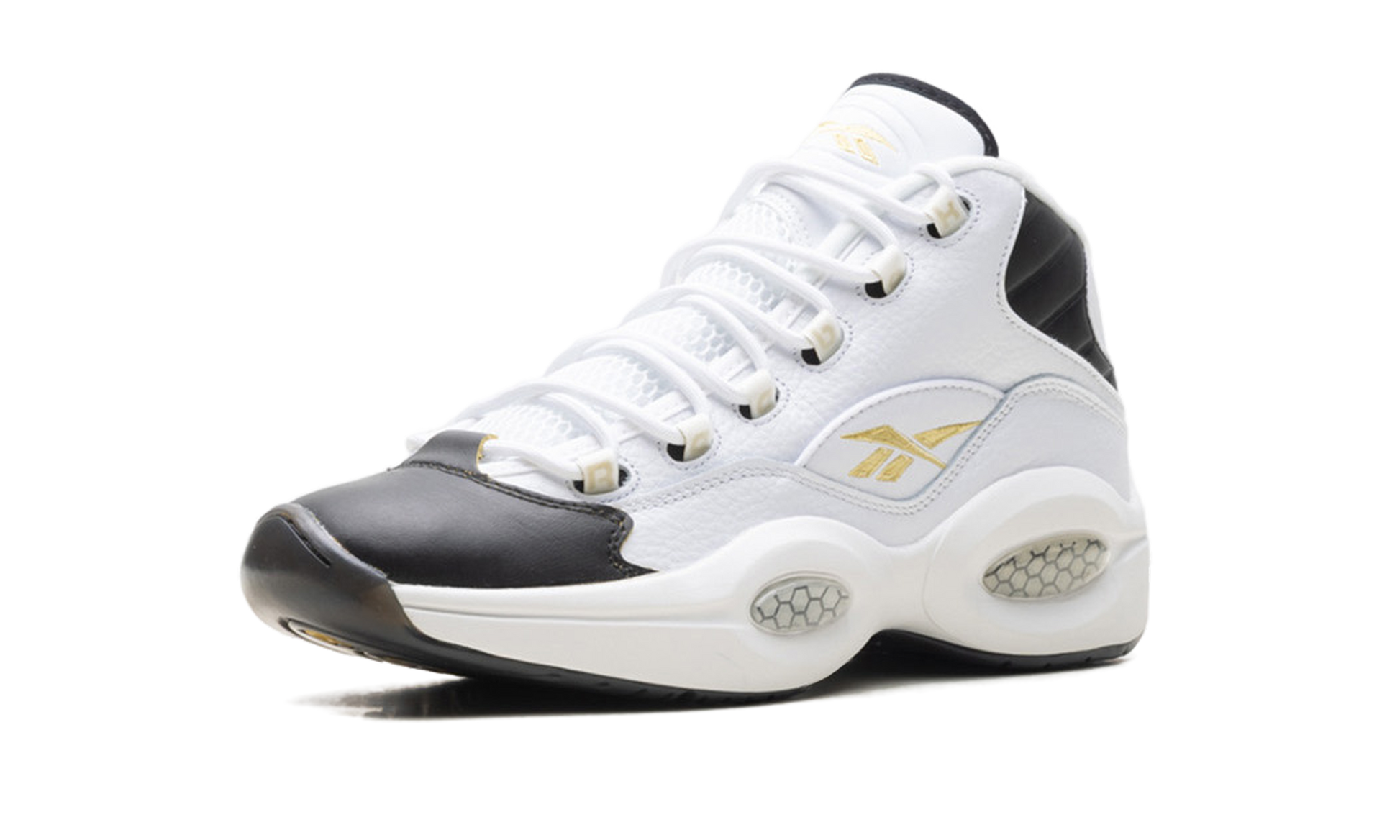 Question Mid "Toe" White/Black/Gold  EF7599