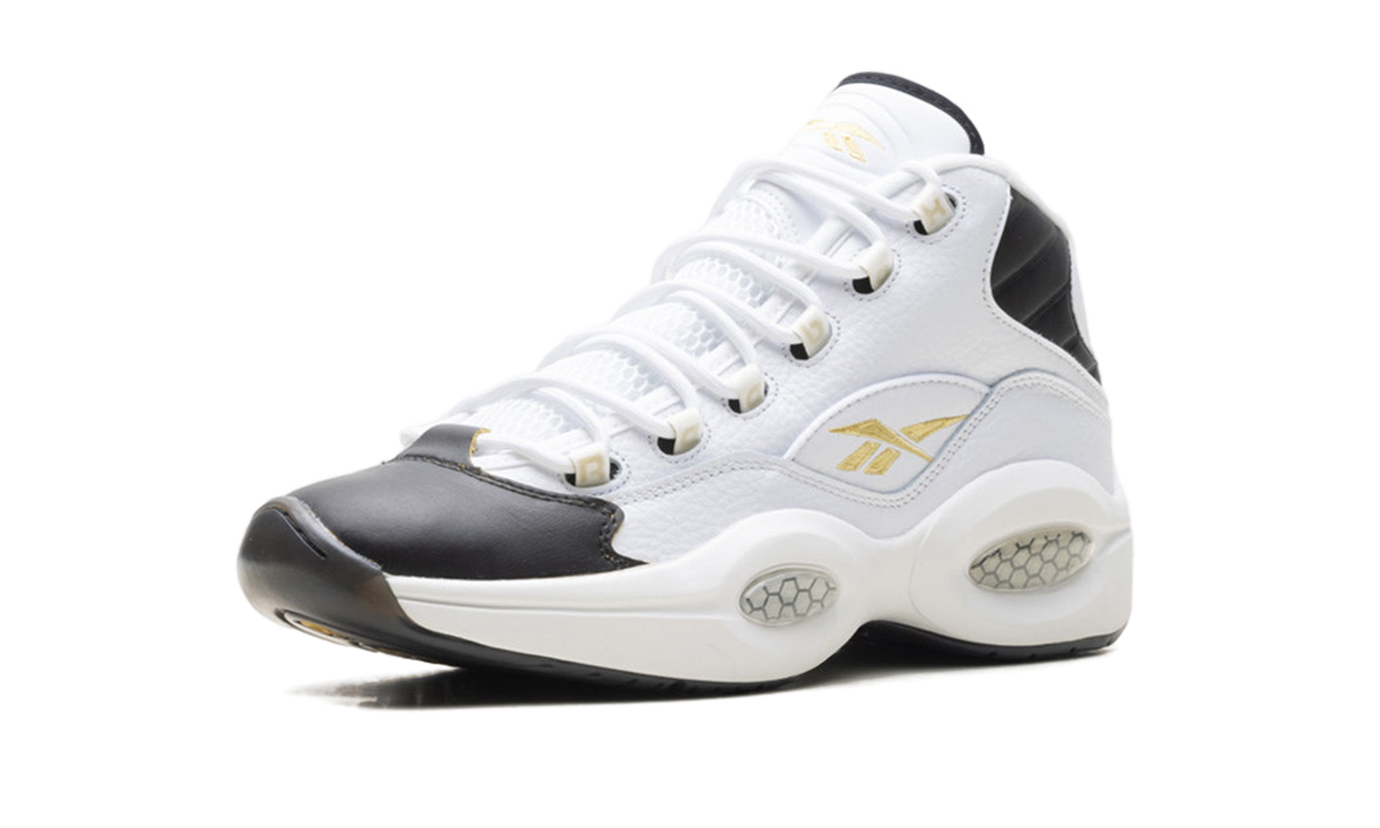 Question Mid "Toe" White/Black/Gold  EF7599