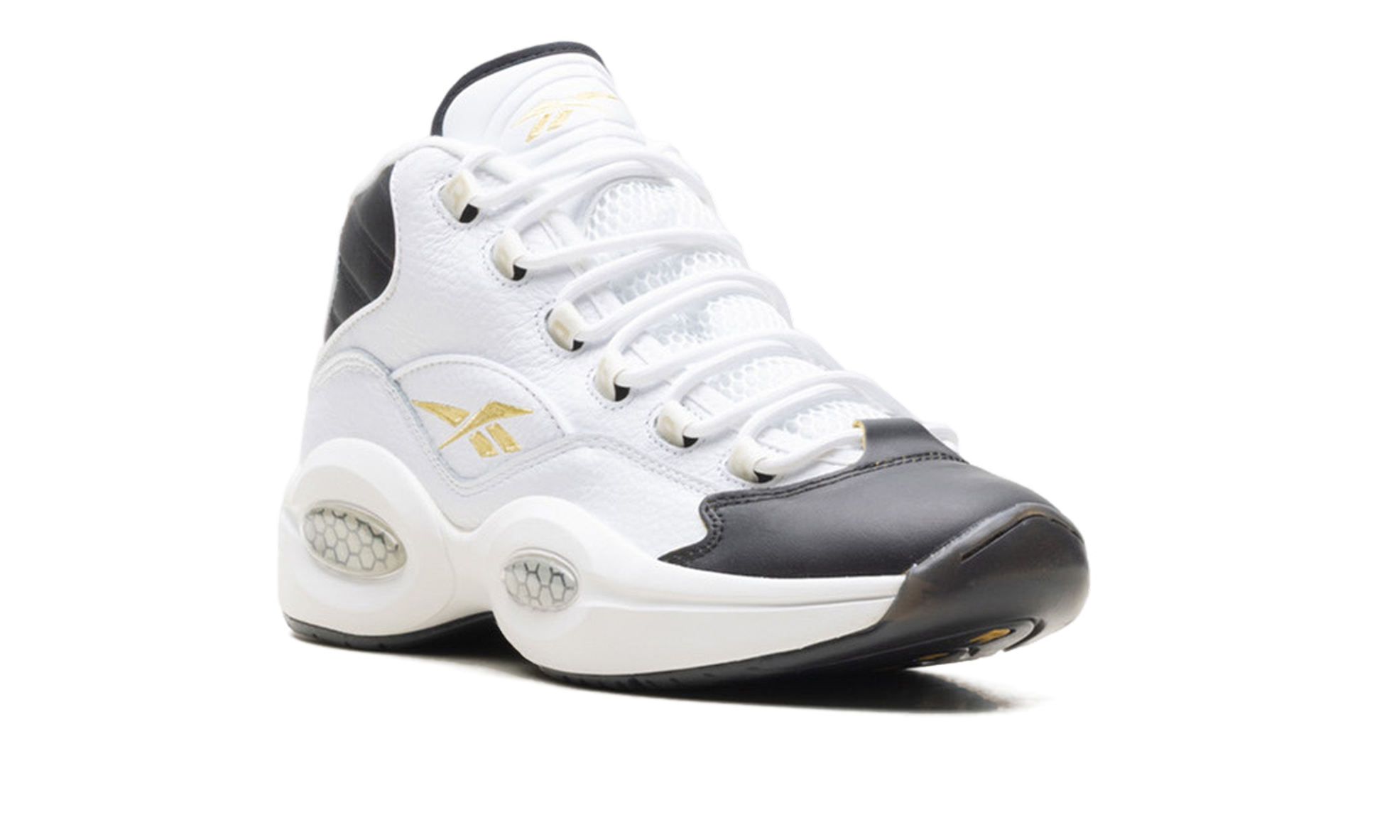 Question Mid "Toe" White/Black/Gold  EF7599