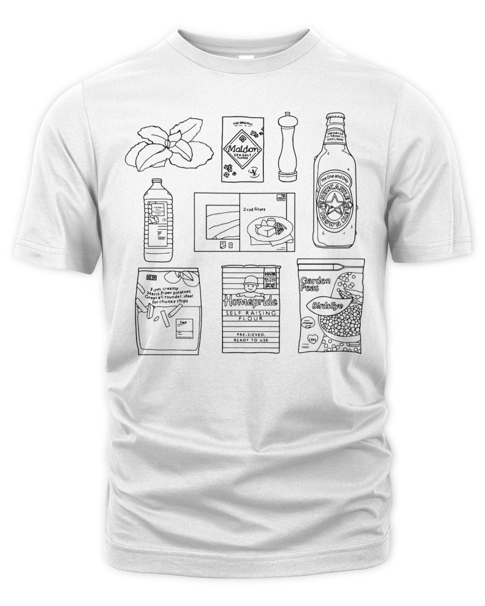 Quite Nice Clothing Fish And Chips Shirt