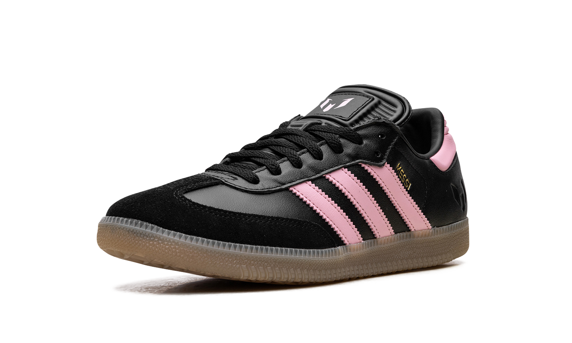 Samba Messi Indoor "Core black / gold metallic / gum" JP7845