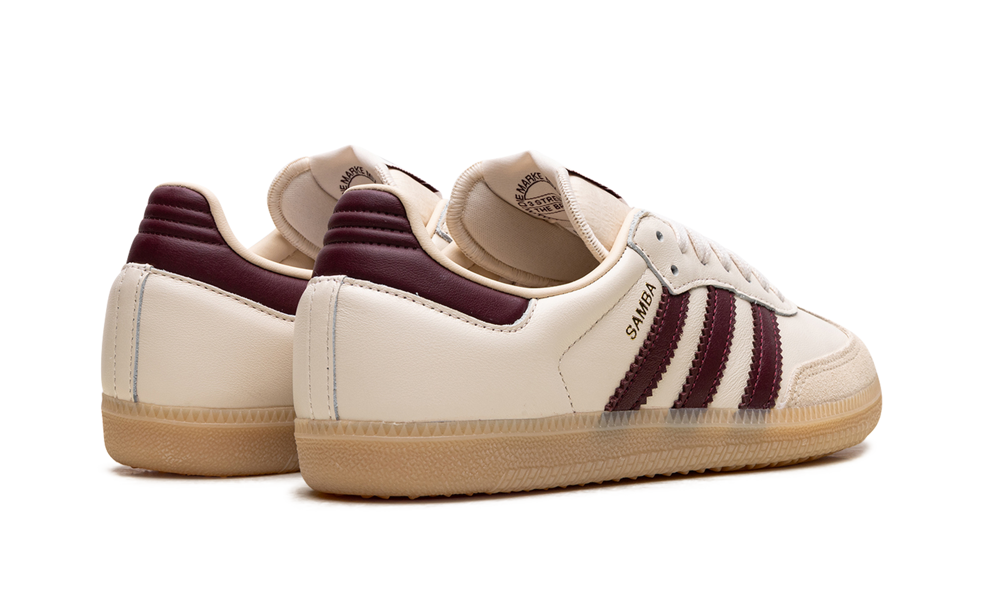 Samba OG "Cream white / burgundy" JS3830