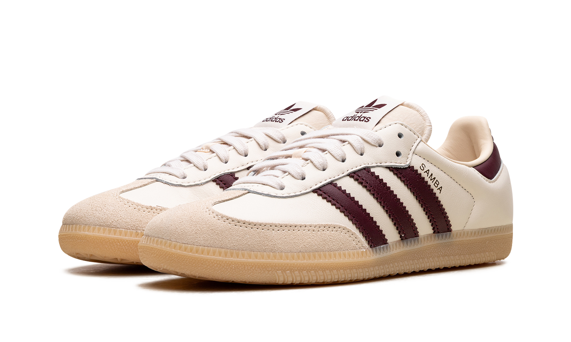 Samba OG "Cream white / burgundy" JS3830