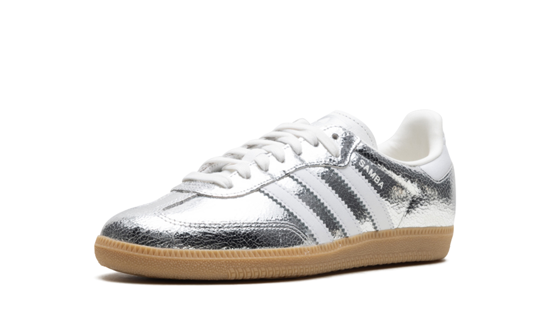 Samba OG Women "Silver metallic cracked leather" JR0035