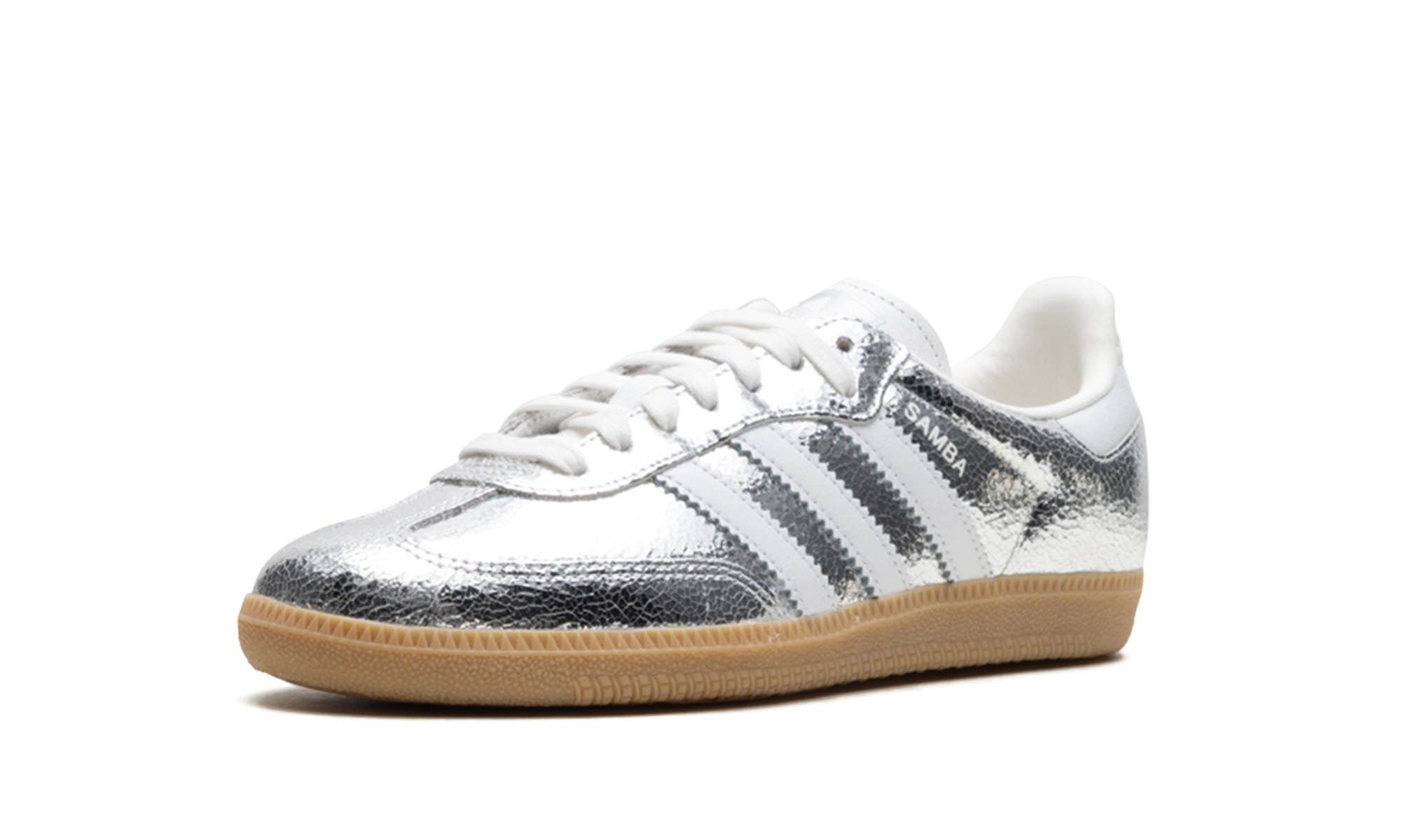 Samba OG Women "Silver metallic cracked leather" JR0035