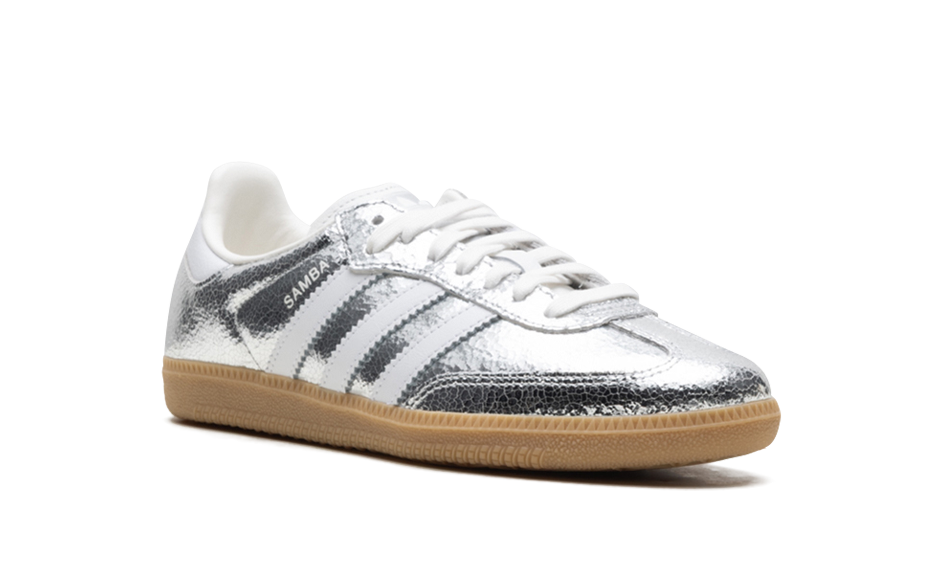 Samba OG Women "Silver metallic cracked leather" JR0035