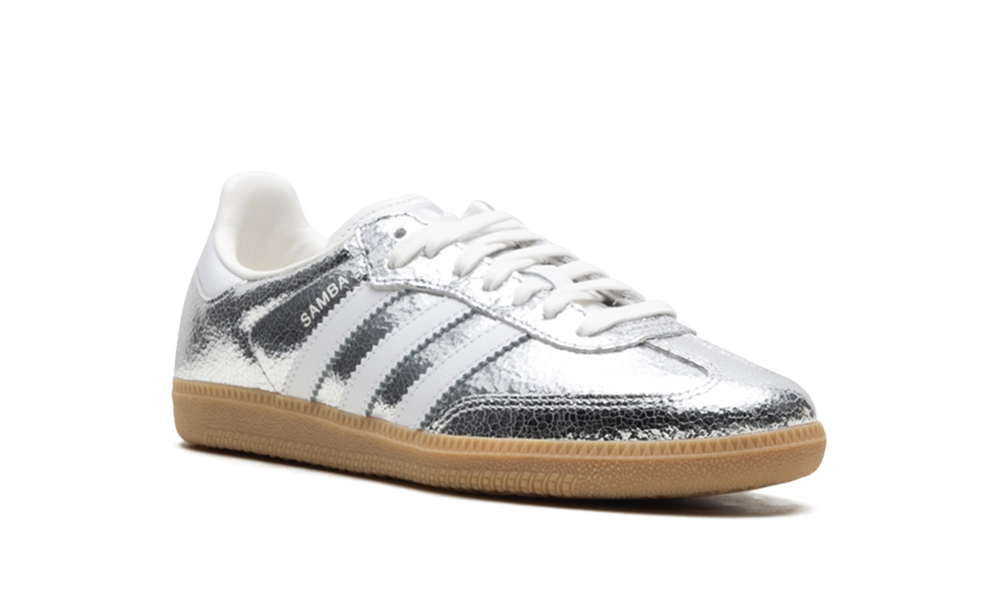 Samba OG Women "Silver metallic cracked leather" JR0035