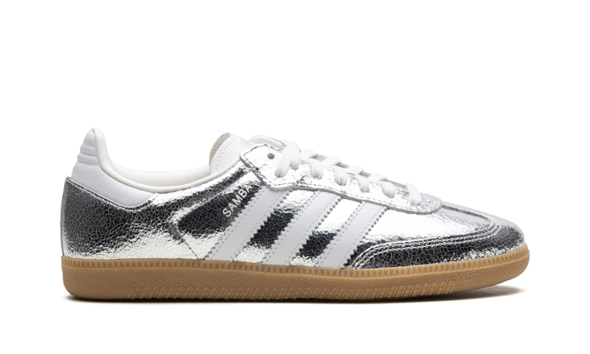 Samba OG Women "Silver metallic cracked leather" JR0035