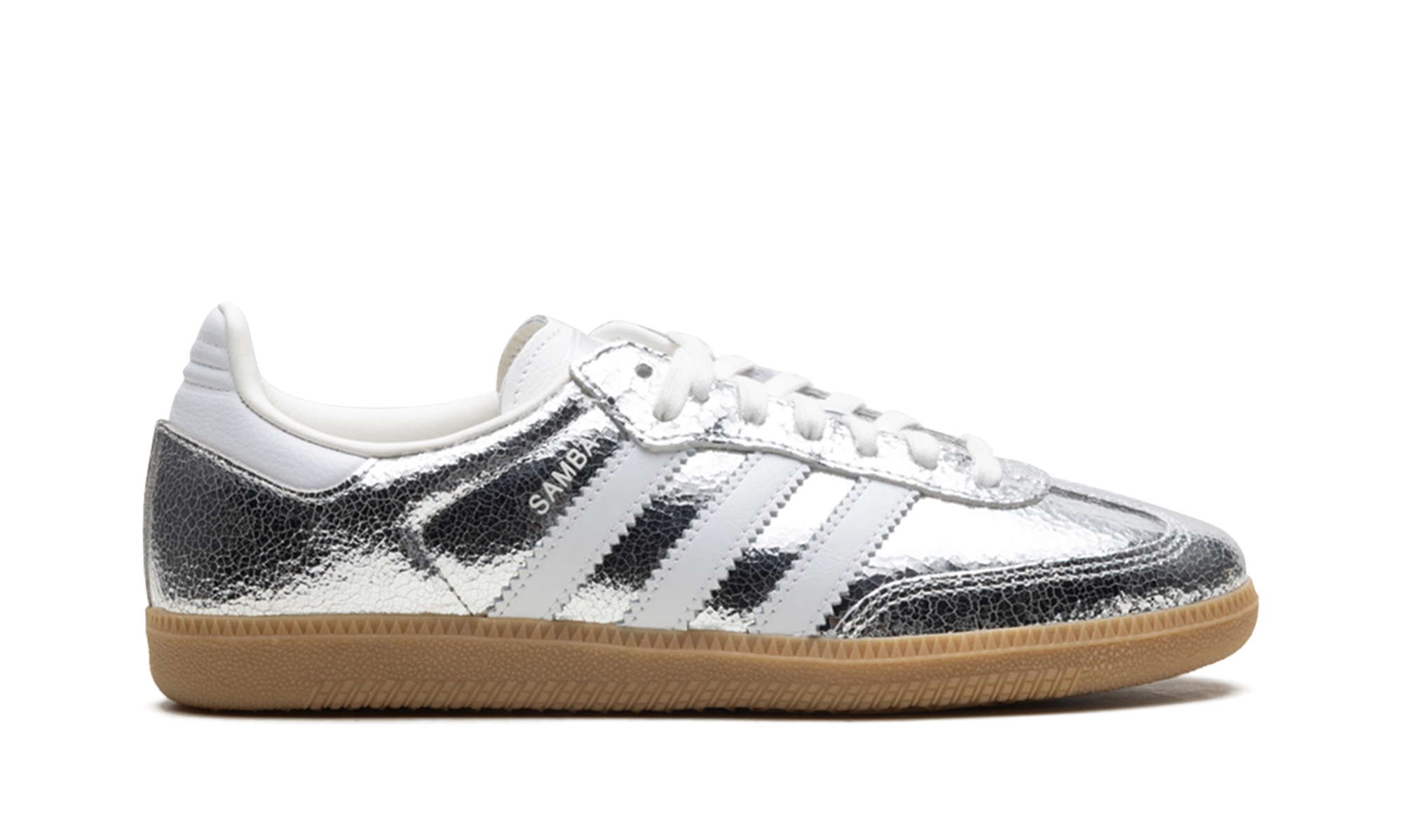 Samba OG Women "Silver metallic cracked leather" JR0035