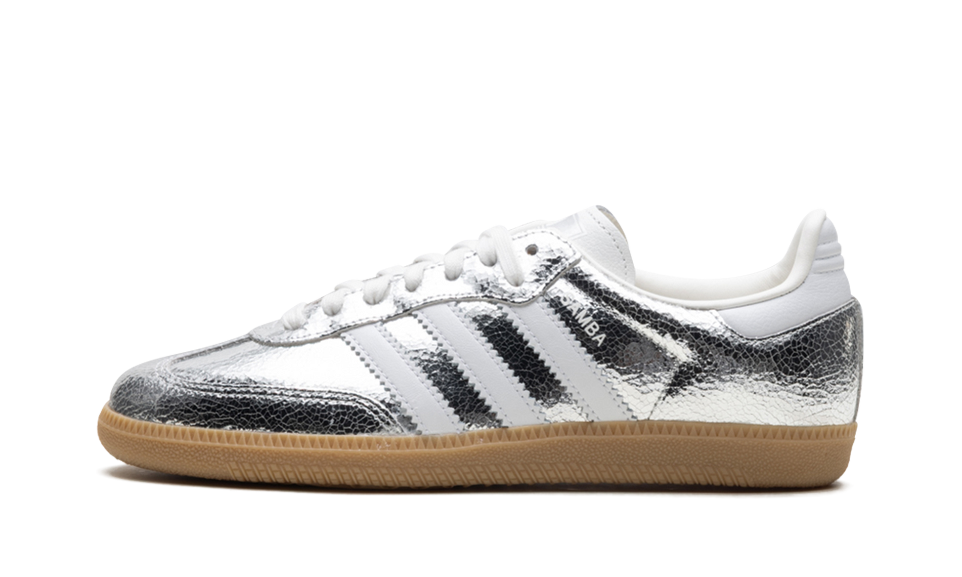 Samba OG Women "Silver metallic cracked leather" JR0035