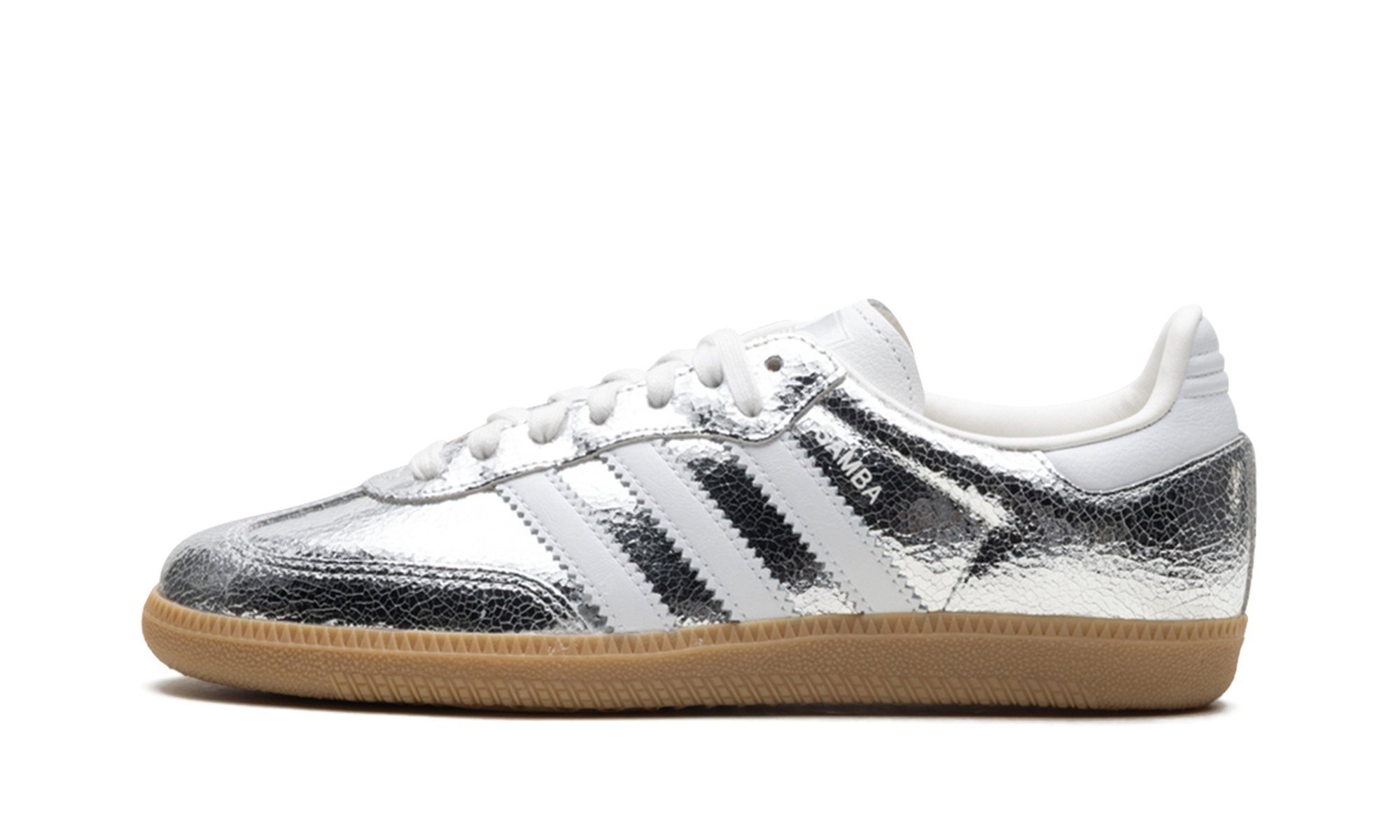 Samba OG Women "Silver metallic cracked leather" JR0035