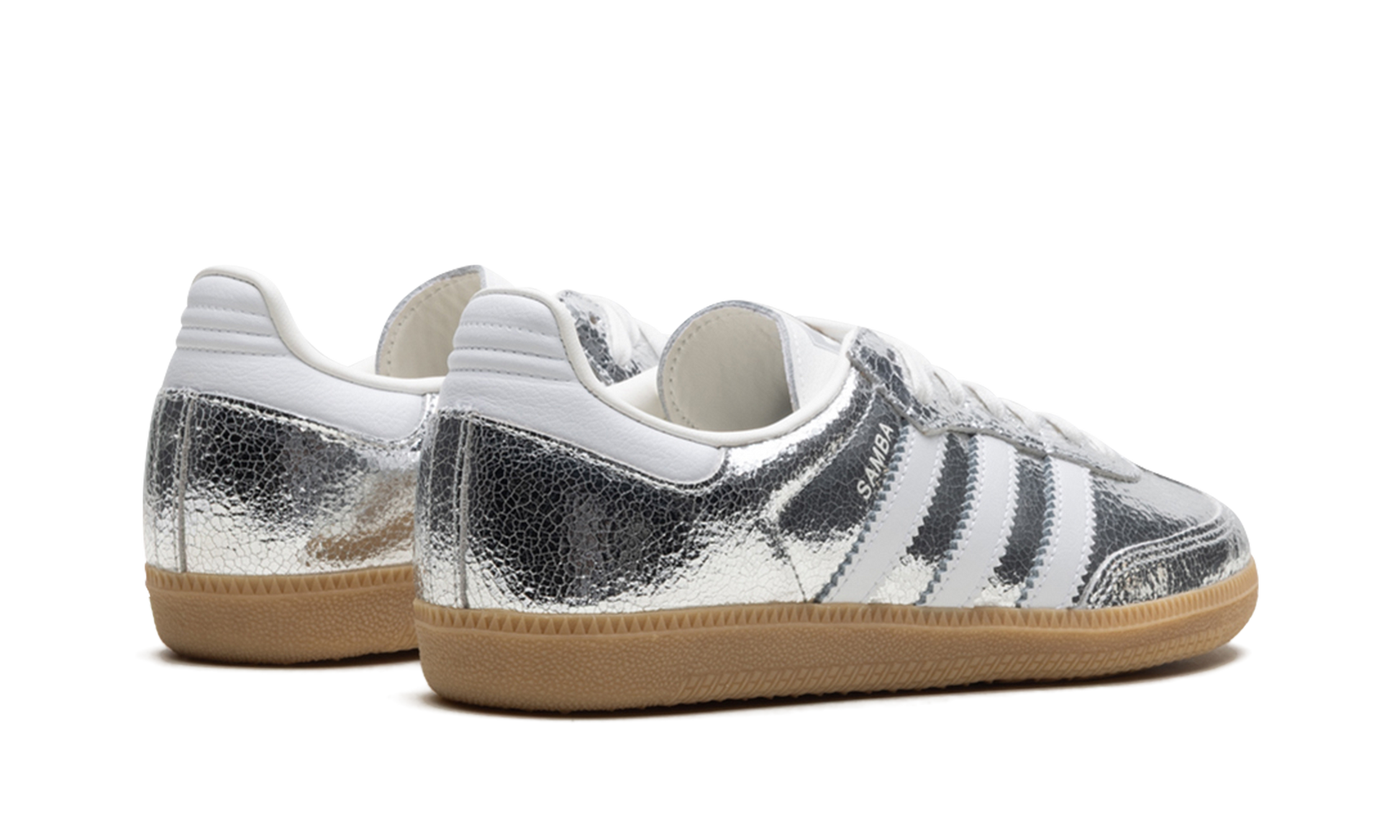 Samba OG Women "Silver metallic cracked leather" JR0035