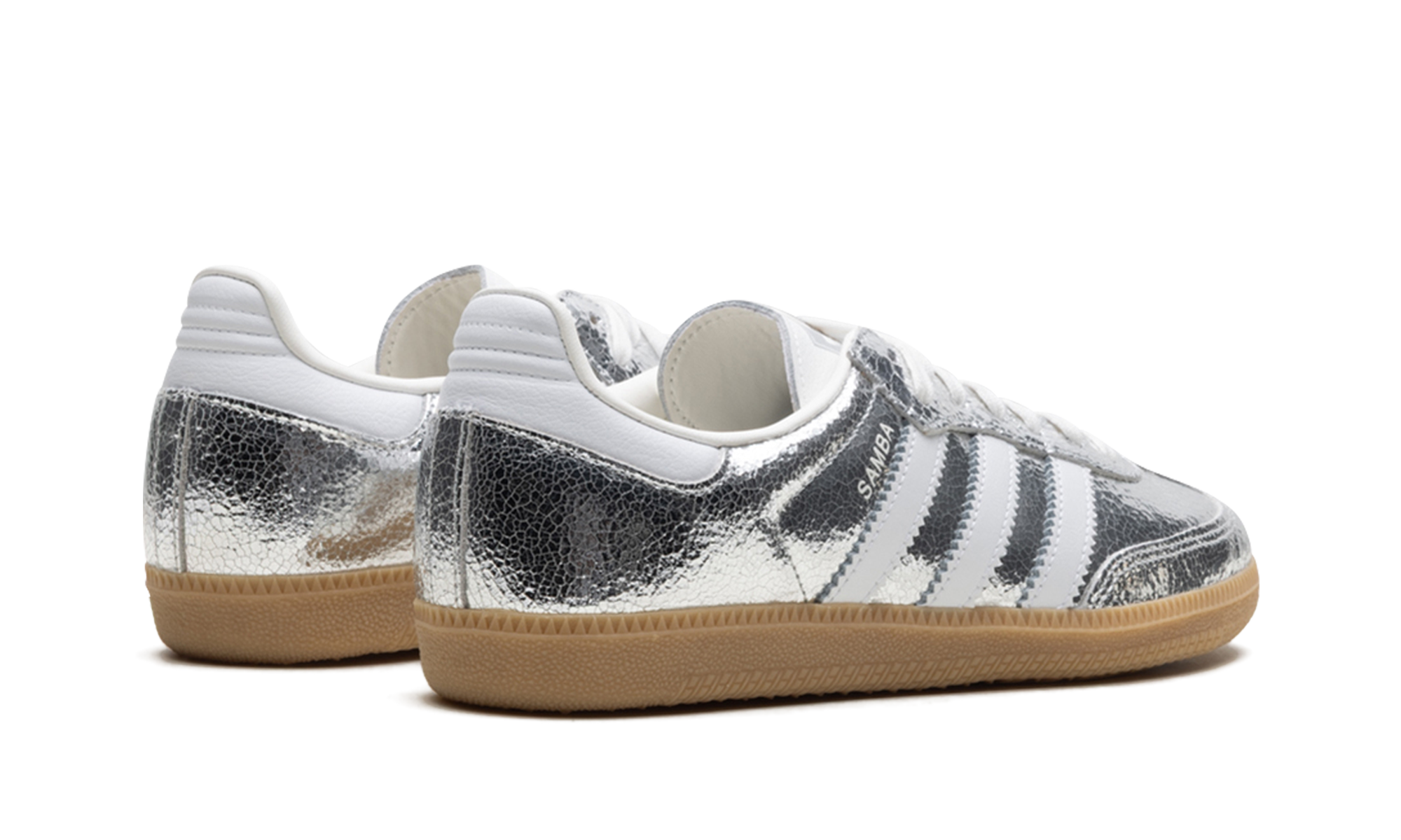 Samba OG Women "Silver metallic cracked leather" JR0035