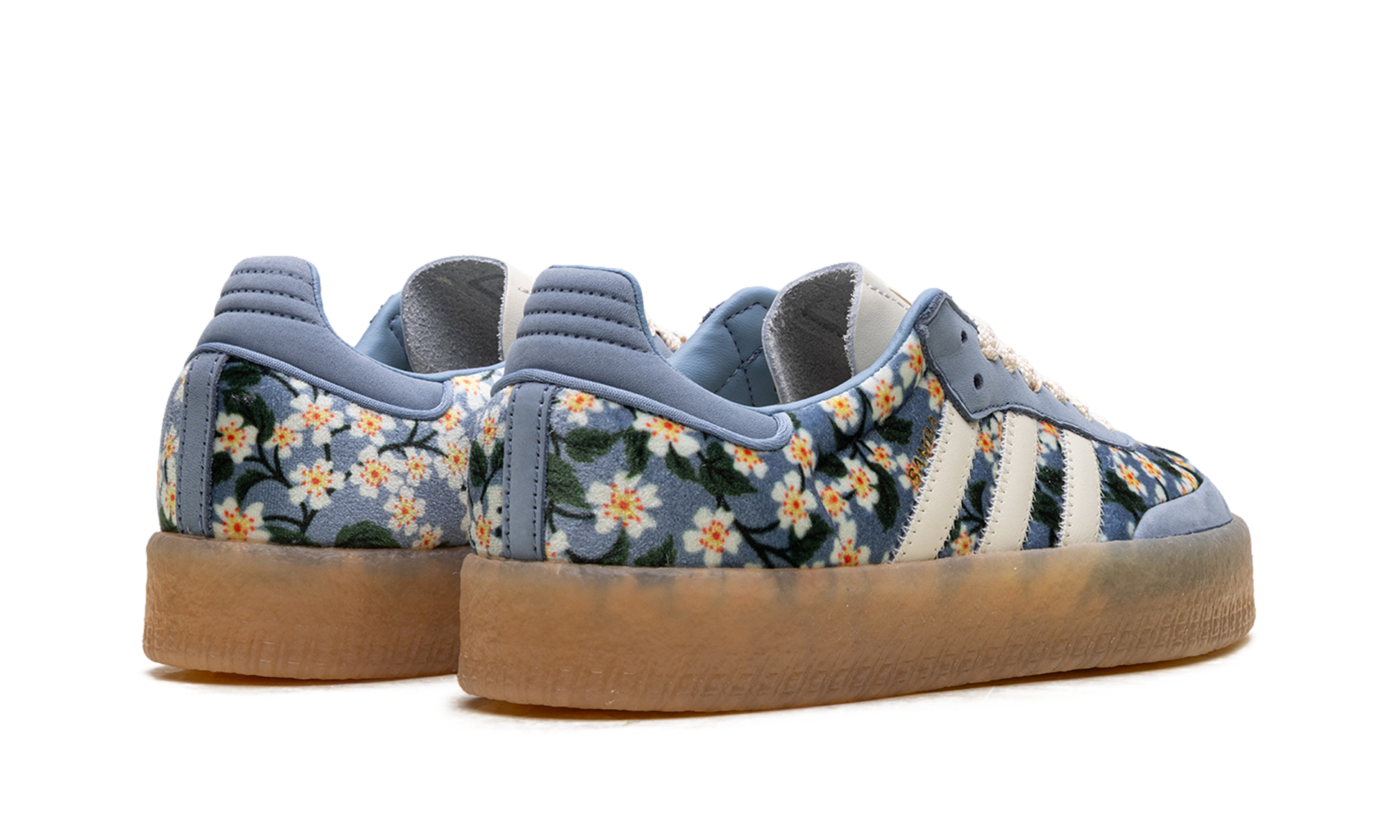 Sambae Women "Liberty london floral embroidery blue cream white" JQ6046