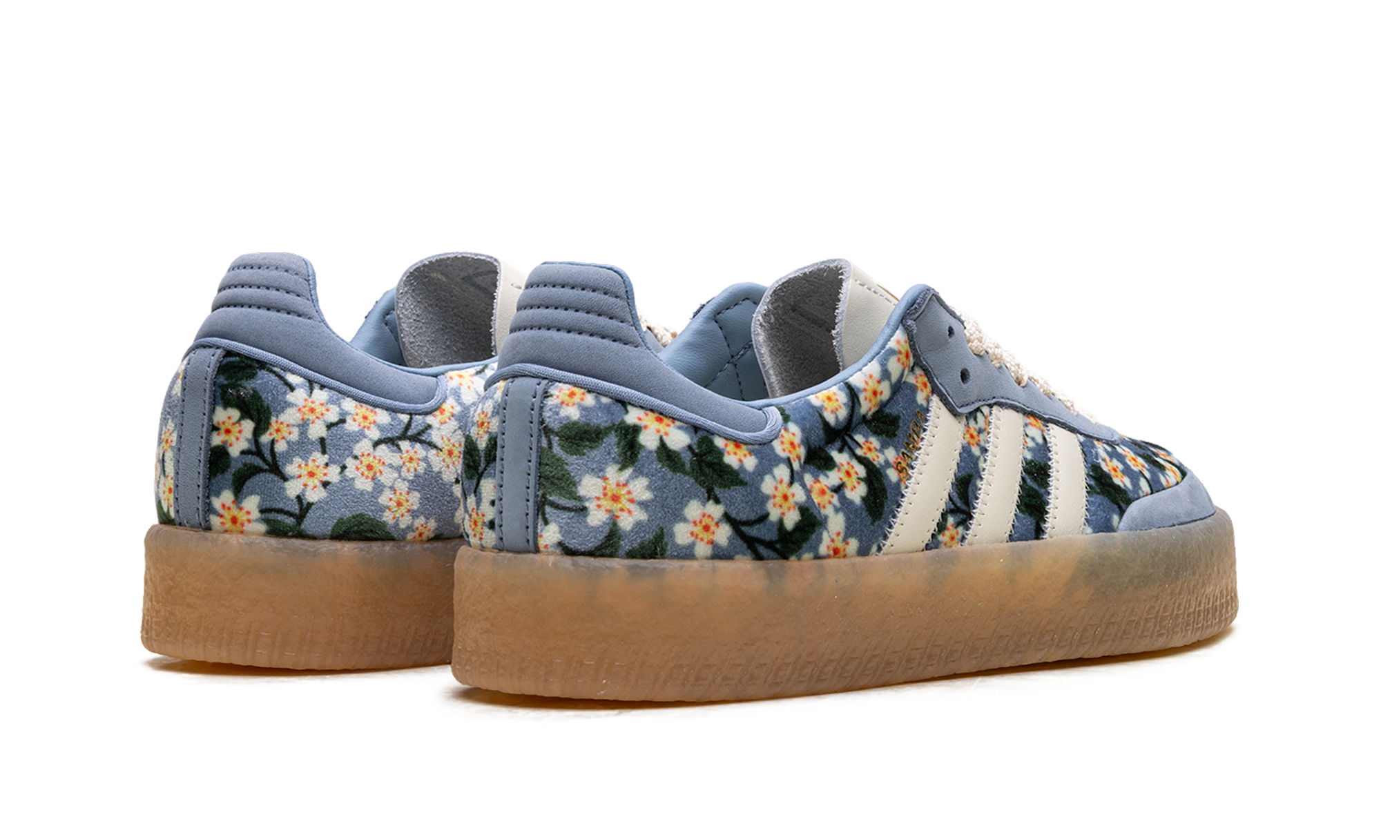 Sambae Women "Liberty london floral embroidery blue cream white" JQ6046