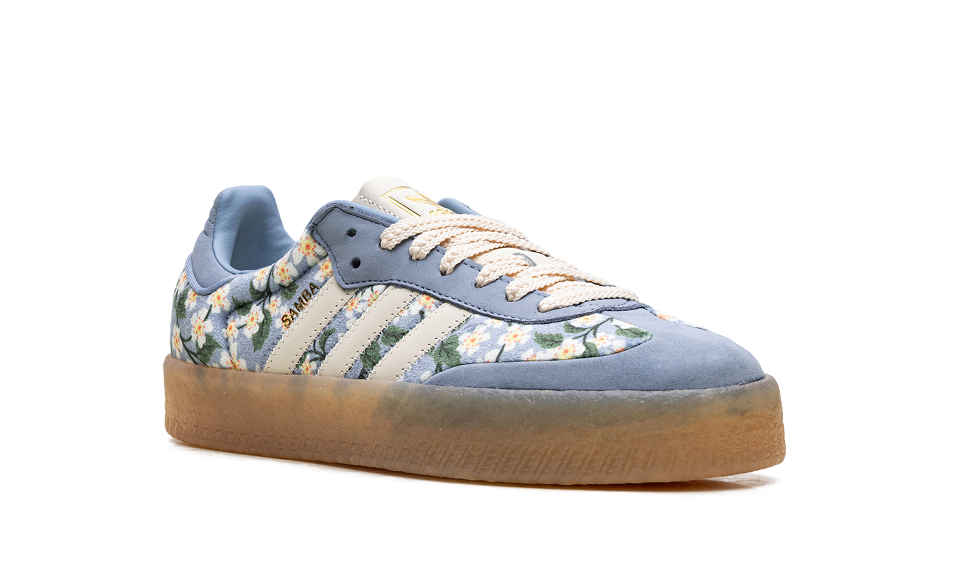 Sambae Women "Liberty london floral embroidery blue cream white" JQ6046