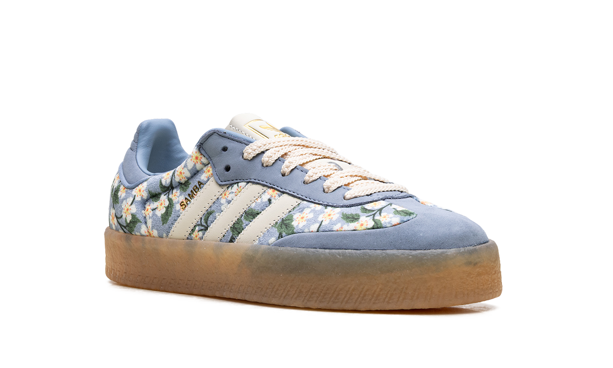Sambae Women "Liberty london floral embroidery blue cream white" JQ6046