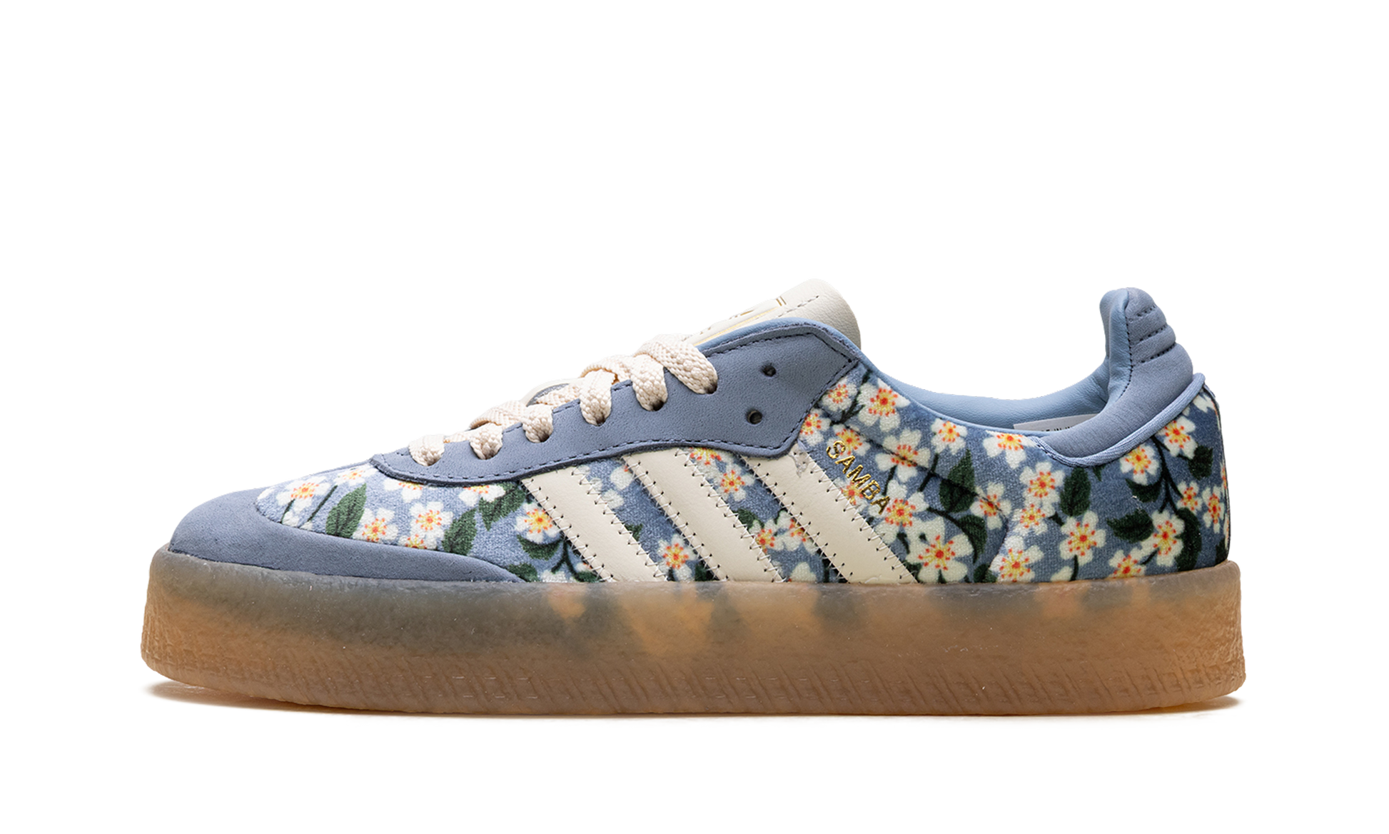Sambae Women "Liberty london floral embroidery blue cream white" JQ6046