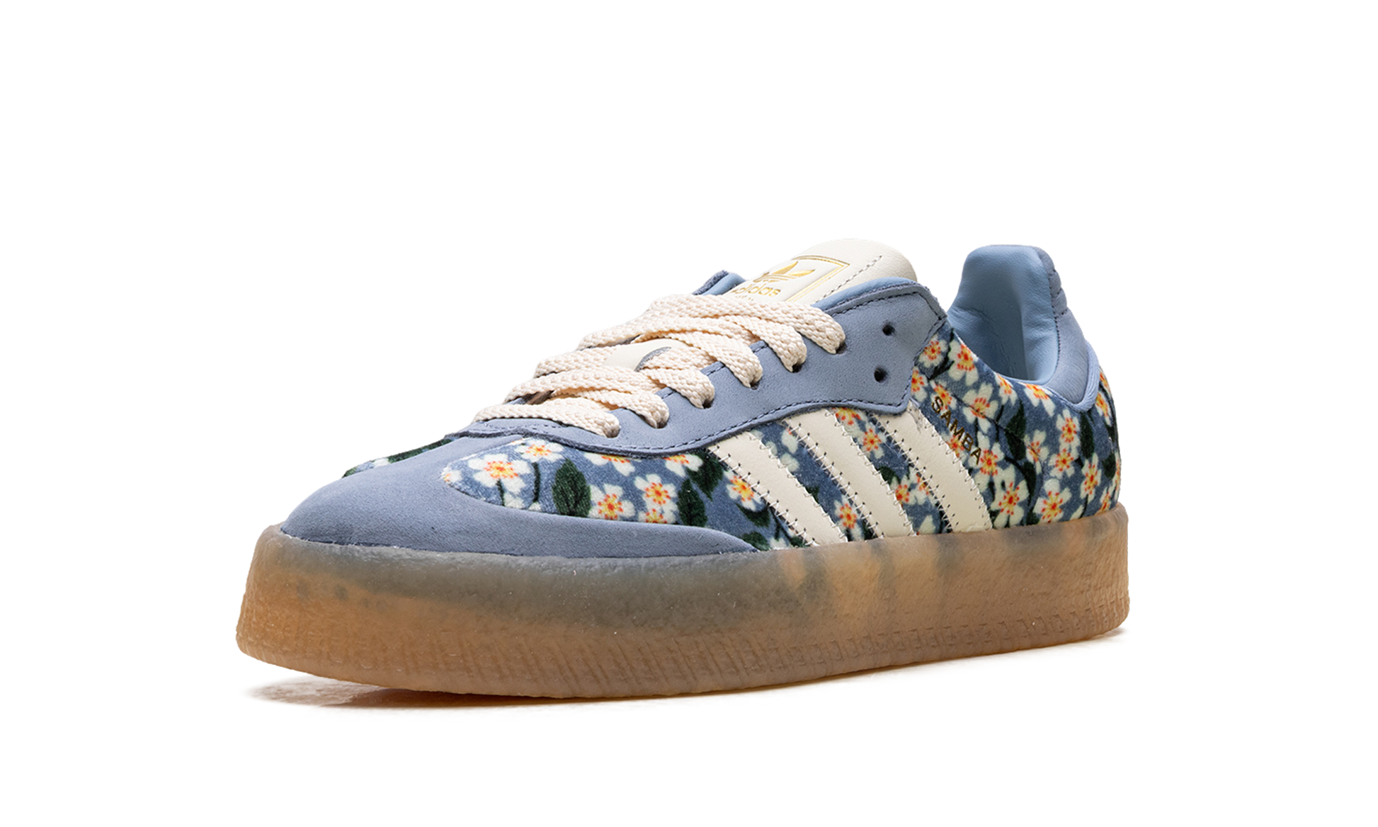 Sambae Women "Liberty london floral embroidery blue cream white" JQ6046
