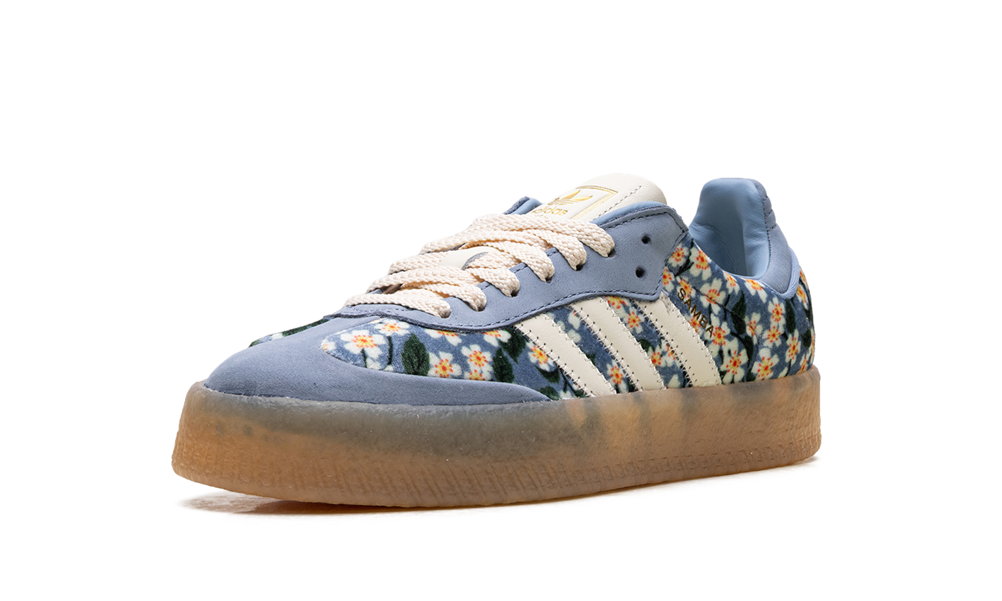 Sambae Women "Liberty london floral embroidery blue cream white" JQ6046