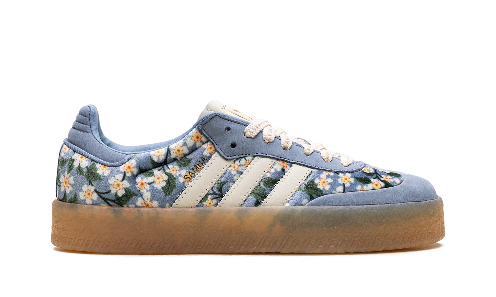 Sambae Women "Liberty london floral embroidery blue cream white" JQ6046