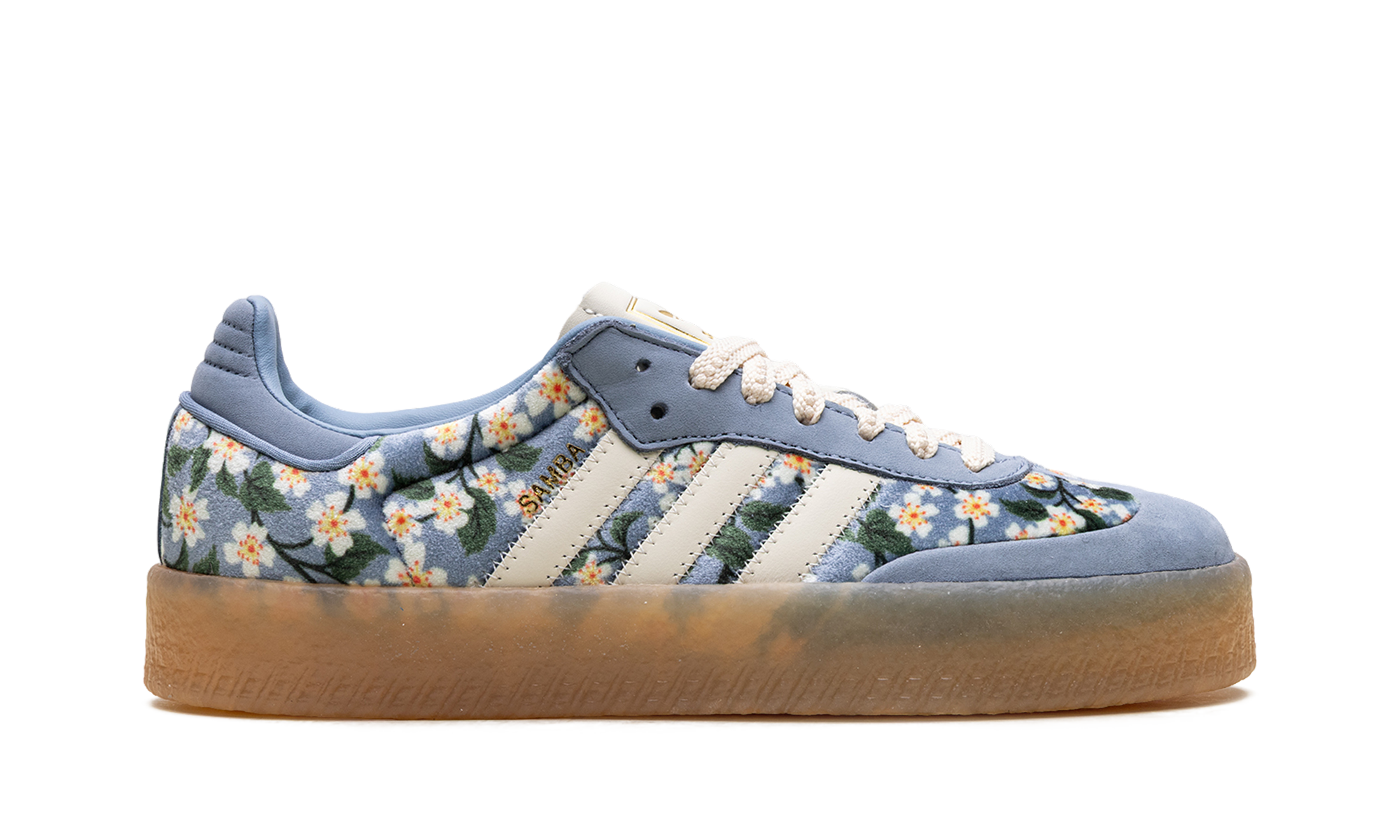 Sambae Women "Liberty london floral embroidery blue cream white" JQ6046