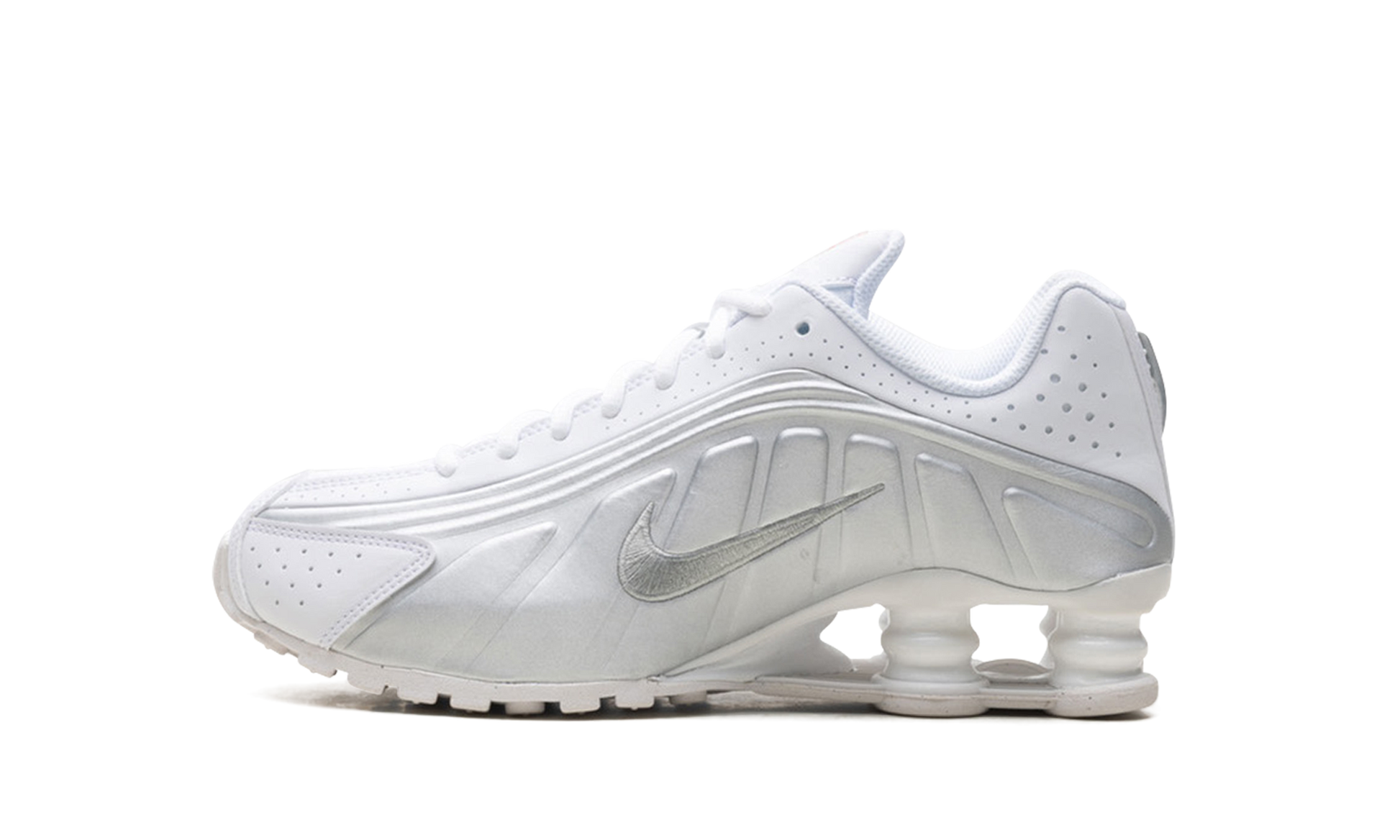 Shox R4 GS "White bright crimson metallic silver" CW2626 101