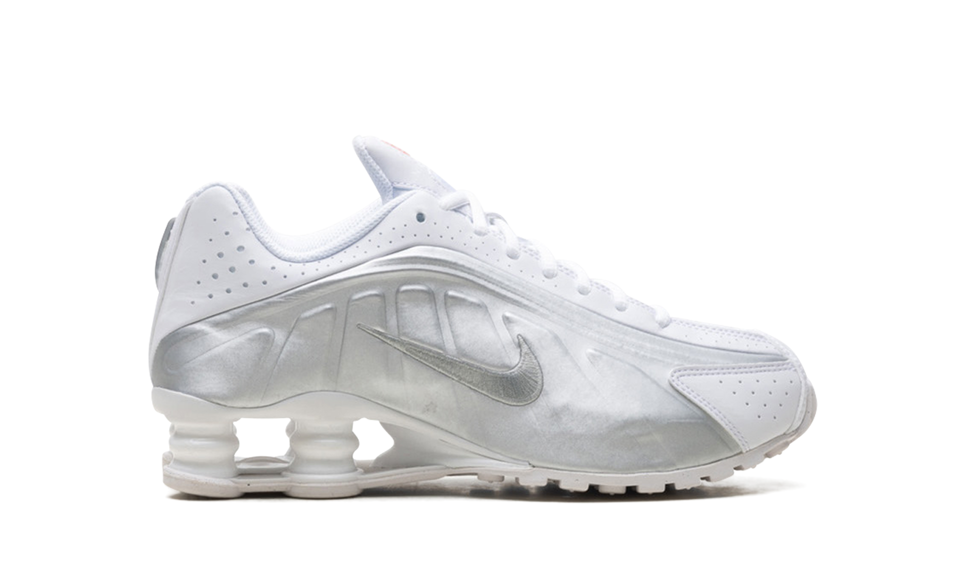 Shox R4 GS "White bright crimson metallic silver" CW2626 101