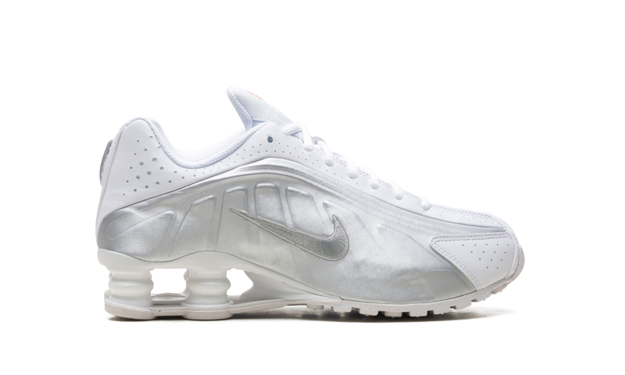 Shox R4 GS "White bright crimson metallic silver" CW2626 101