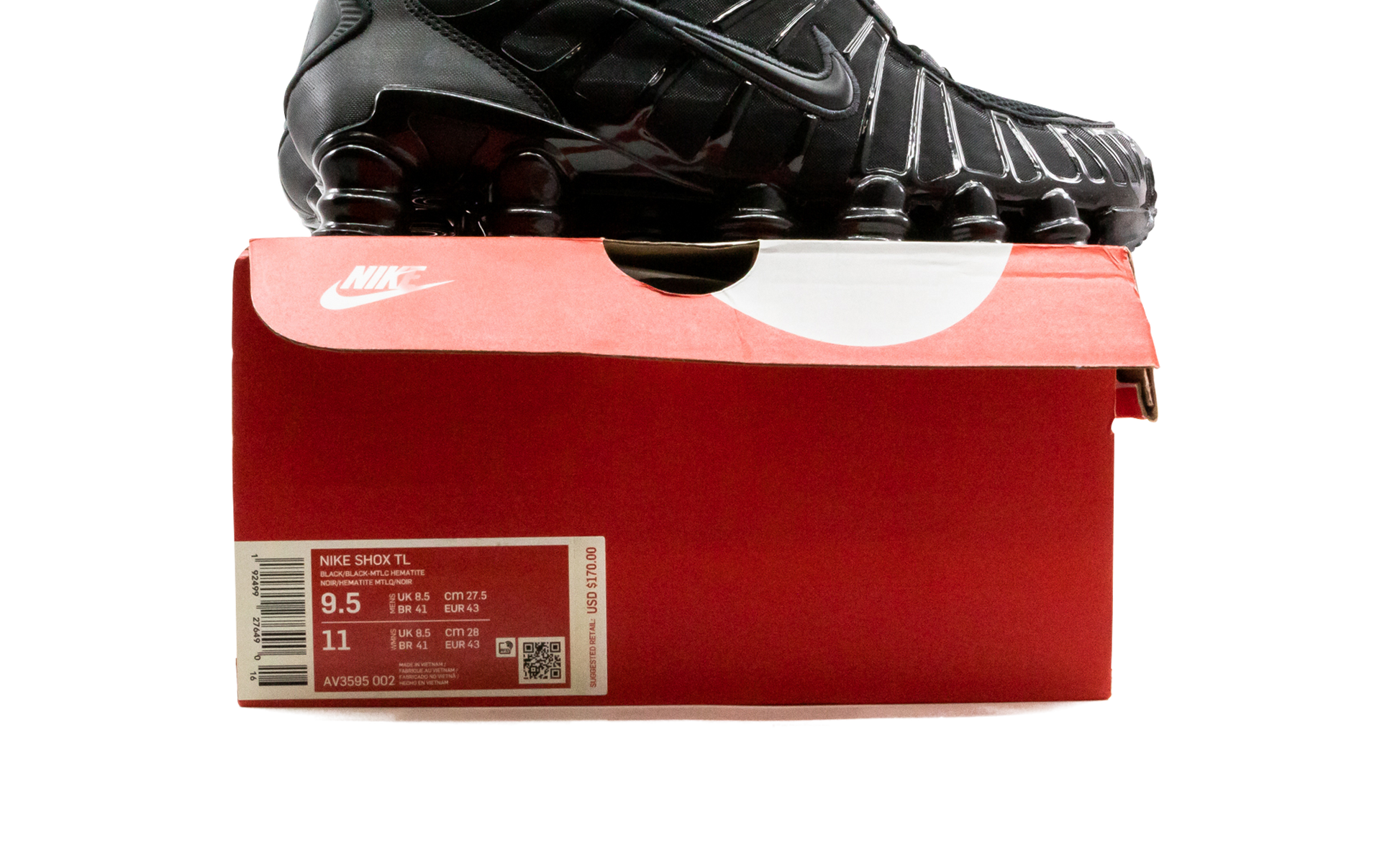Shox Tl "Black / metallic hematite" AV3595 002