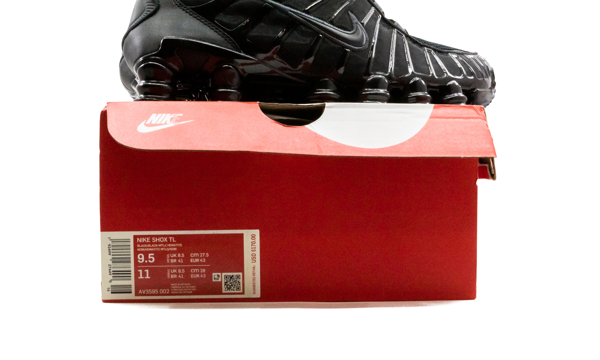 Shox Tl "Black / metallic hematite" AV3595 002