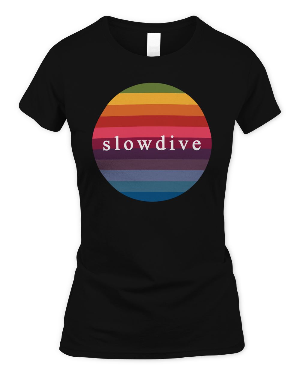 Slowdive Merch Rainbow Shirt