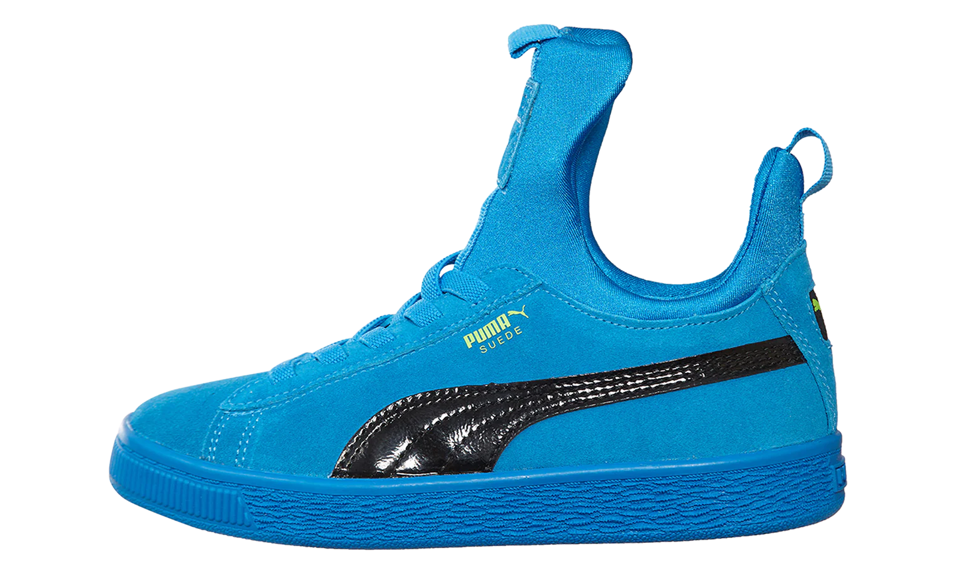 Suede Fierce Patent Block Td "Blue"