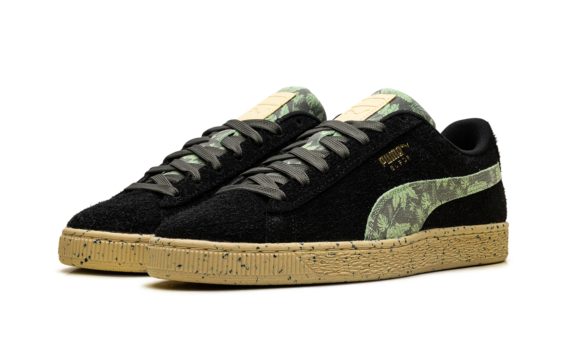 Suede "Gentle jungle black" 390057 02
