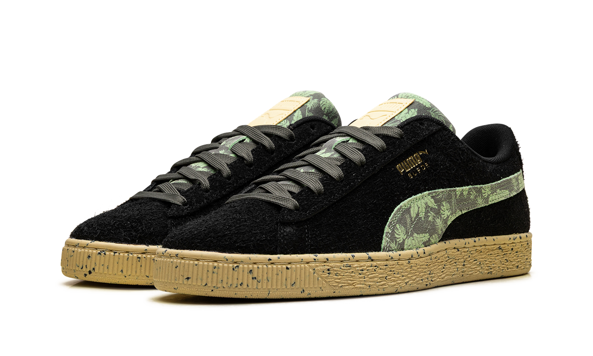 Suede "Gentle jungle black" 390057 02