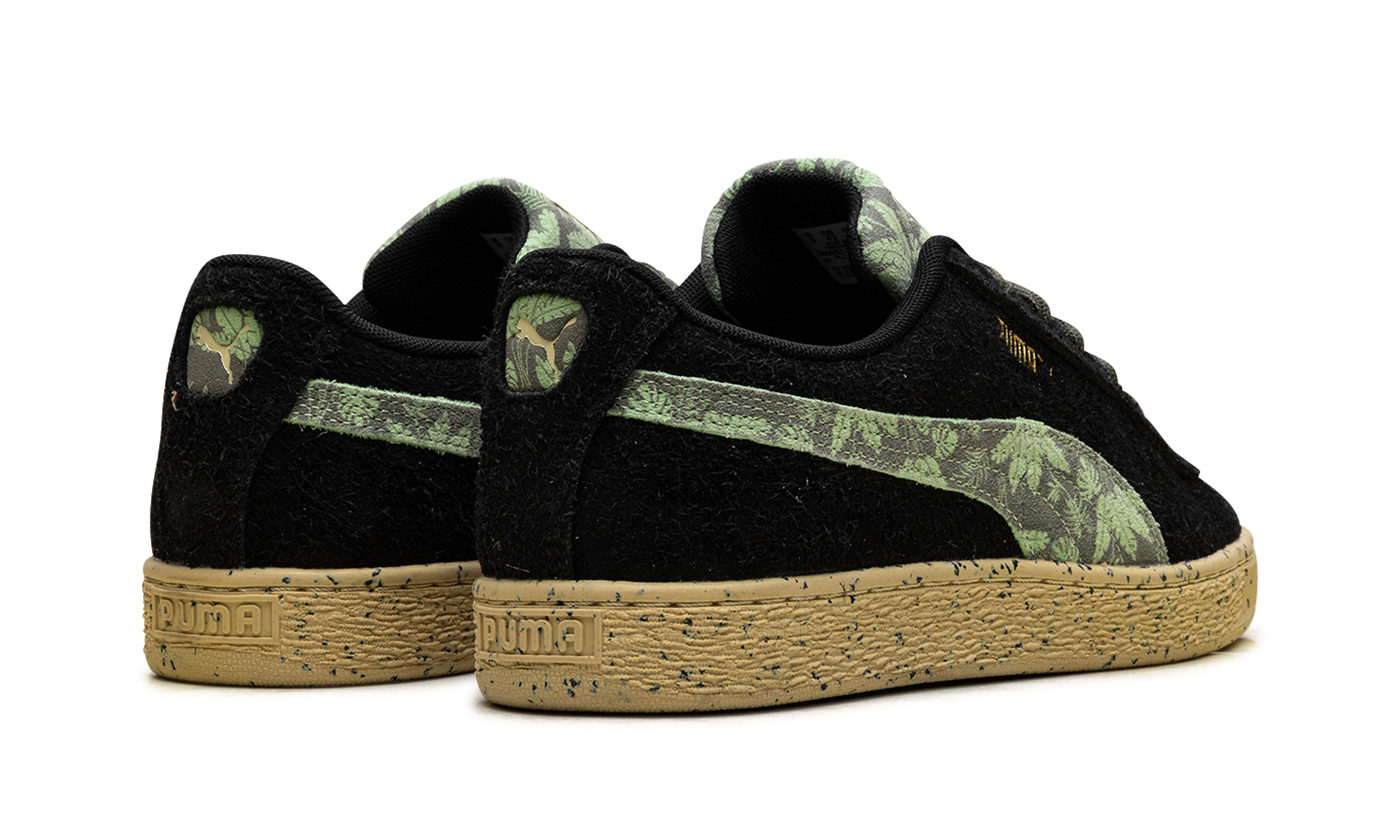 Suede "Gentle jungle black" 390057 02