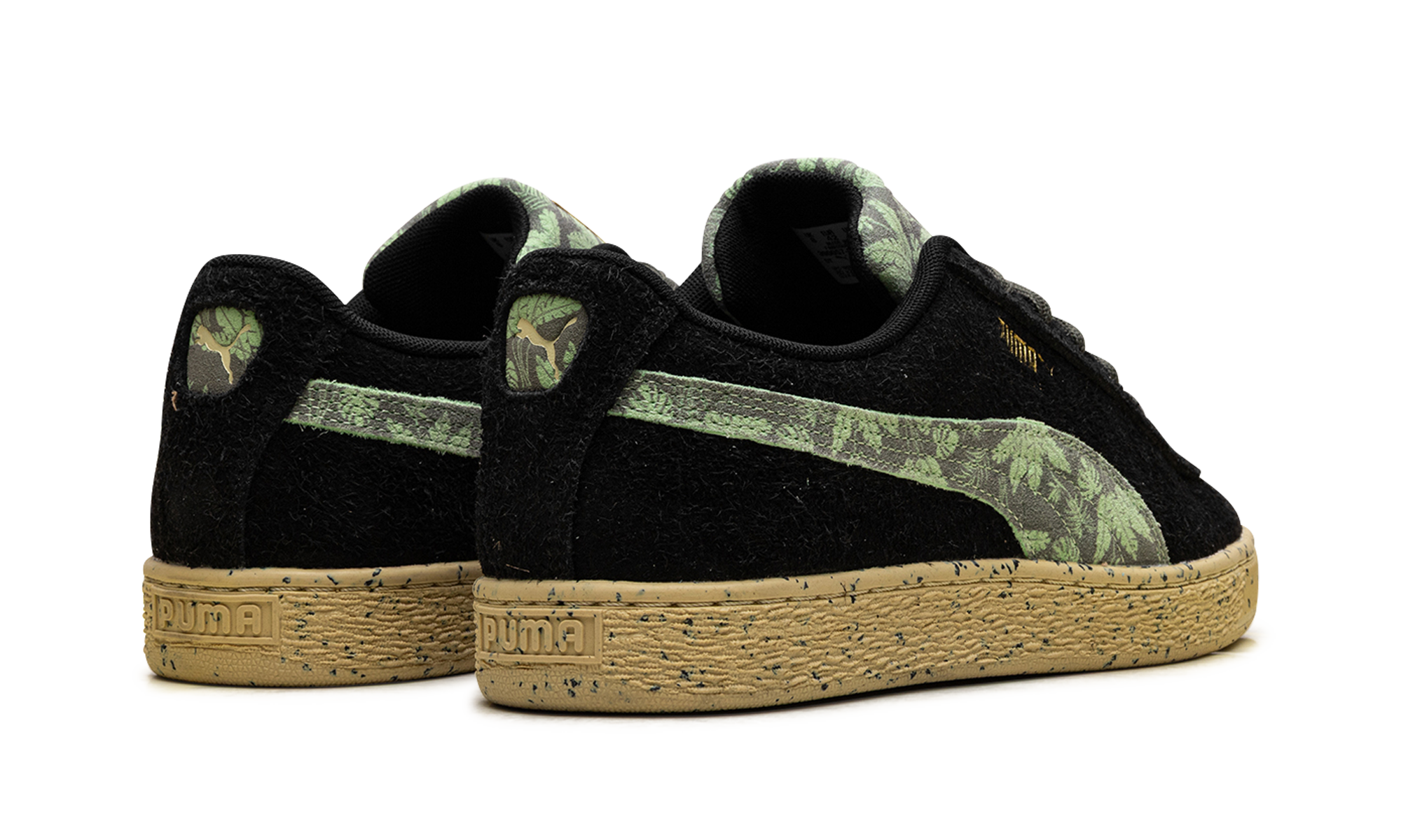 Suede "Gentle jungle black" 390057 02