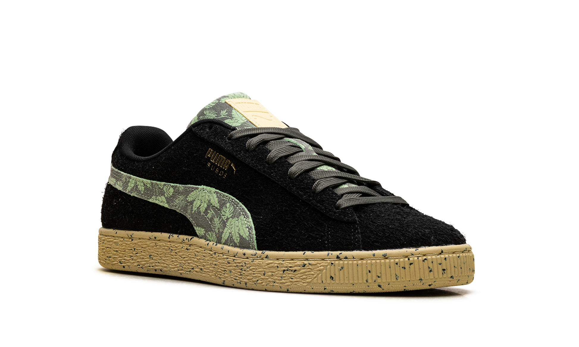 Suede "Gentle jungle black" 390057 02