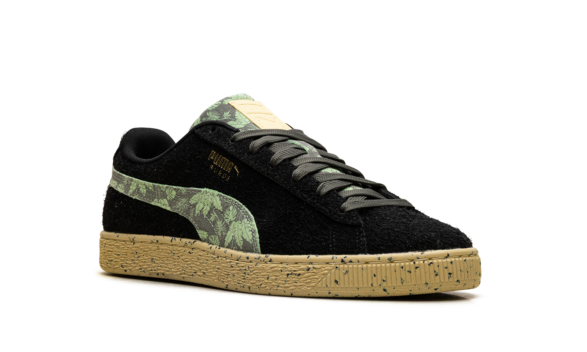 Suede "Gentle jungle black" 390057 02