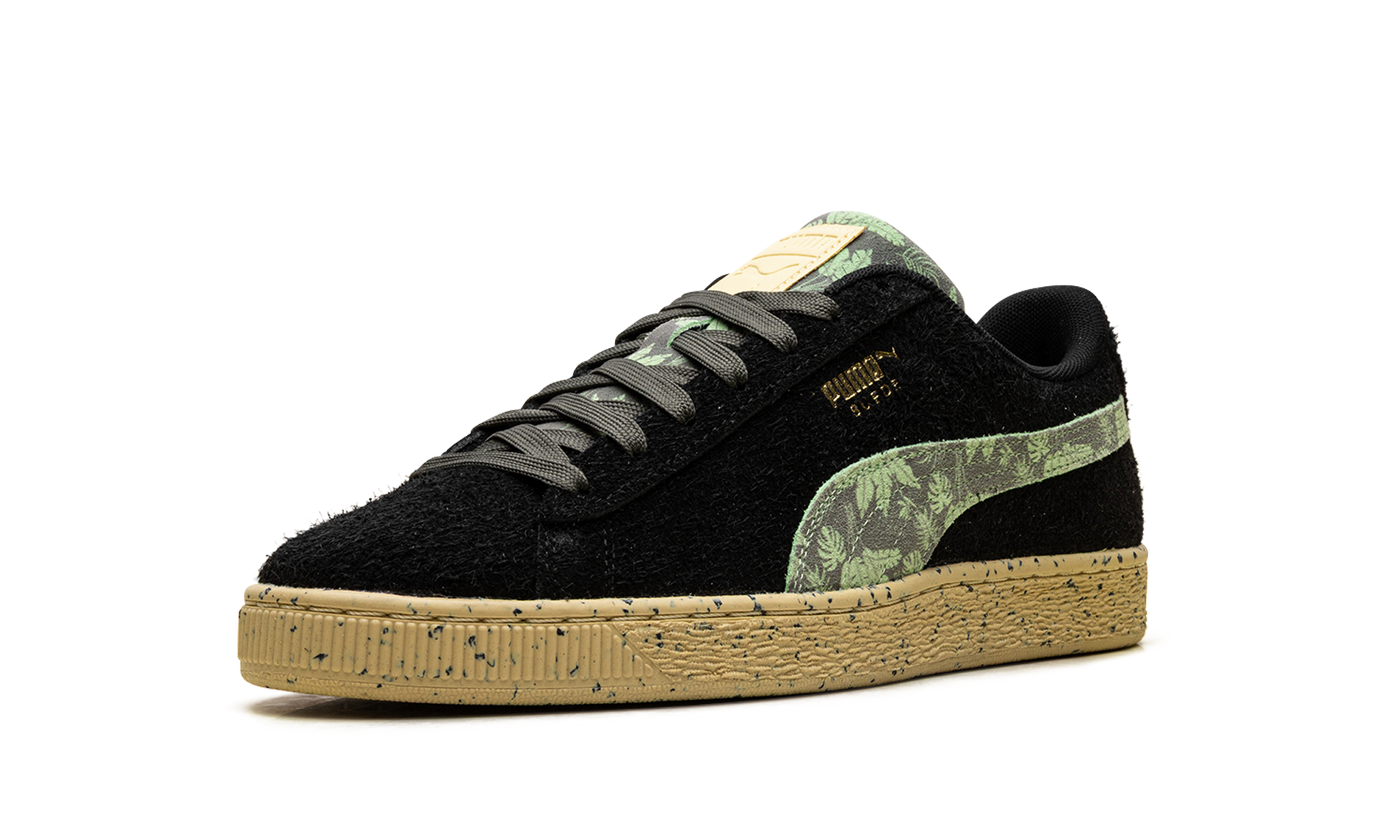 Suede "Gentle jungle black" 390057 02