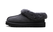 Tazzette Genuine Shearling Collar Slipper Women "Obsidian" 1134810 OBS