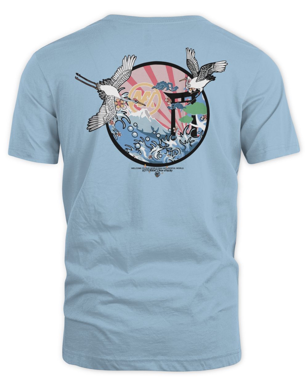 Techwear On Clothing Cranes Over The Rolling Sea Shirt