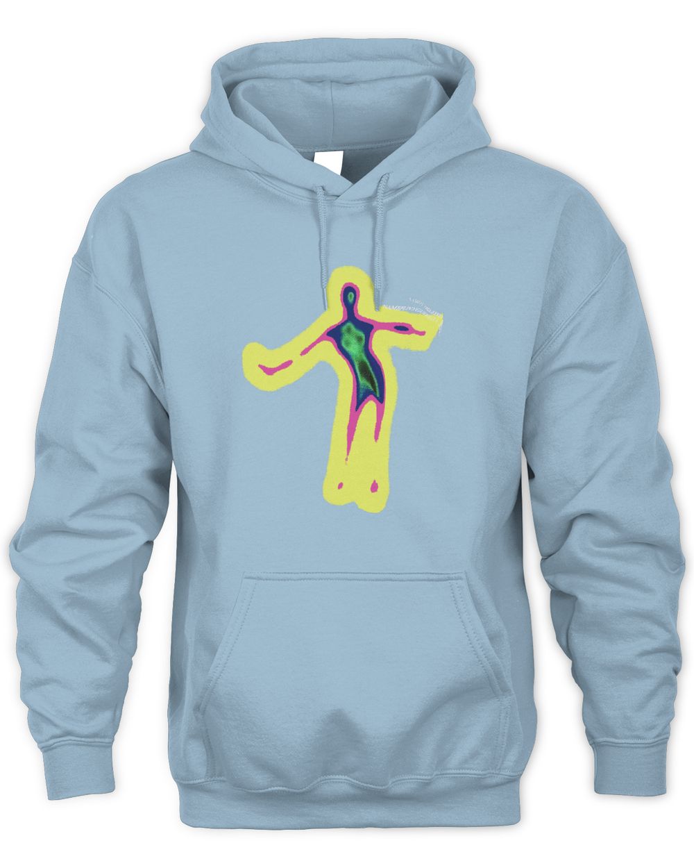 Techwear On Clothing Distorted Portrait Graphic Shirt