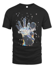 Techwear On Clothing Hole Glass Man Chain Shirt