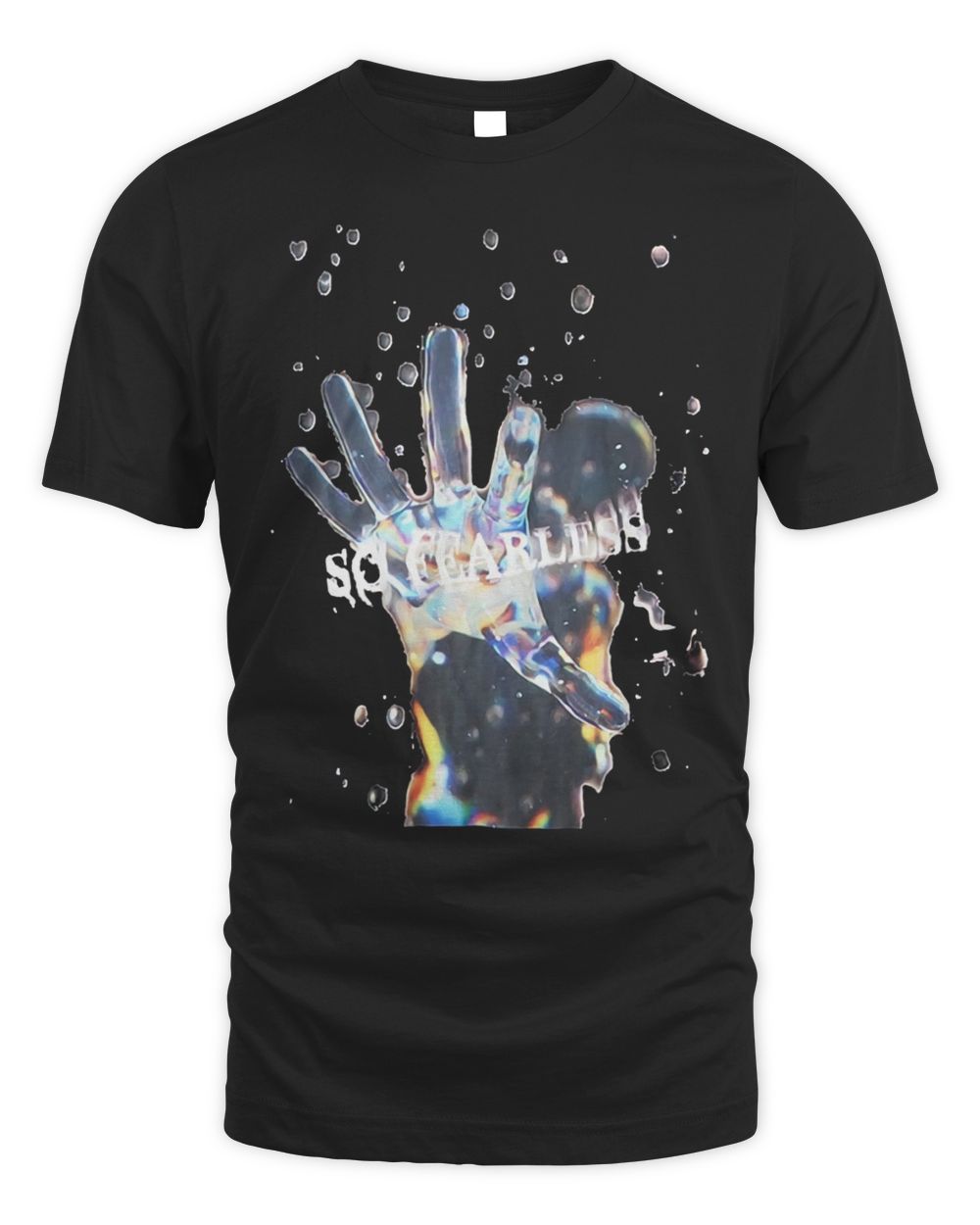 Techwear On Clothing Hole Glass Man Chain Shirt