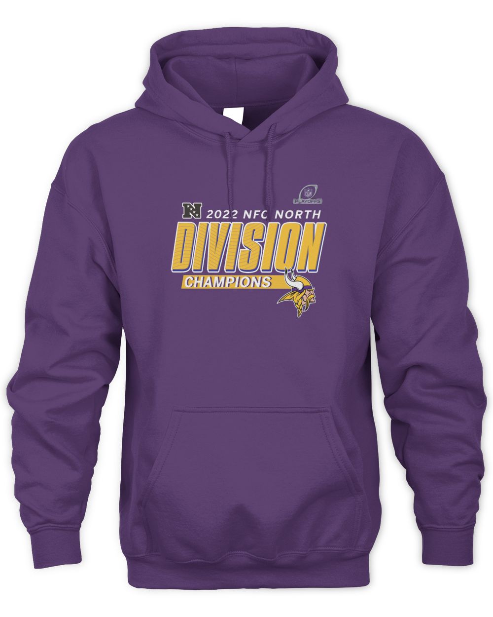 Vikings 2022 North Division Champions Big & Tall Divide & Conquer Shirt
