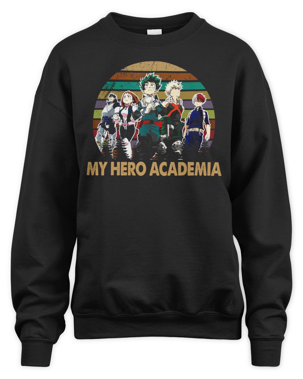 Vintage Academia My Heros Outfits Anime Manga Series For Fan Shirt