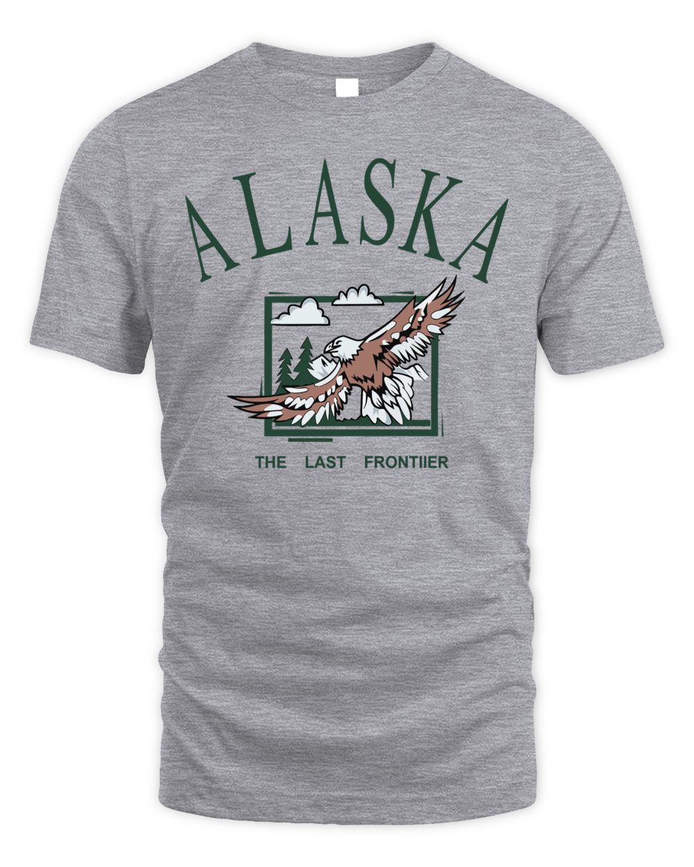 Vintage Alaska Graphic Eagle Printed Shirt